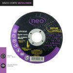 DISCO CORTE 4 1/2'; x 1,0mm METAL/INOX 1211510