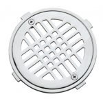 REJILLA PILETA REDONDA CROMADA 110MM POLI