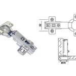 BISAGRA MUEBLE EMBUTIDA RECTA 26MM UNIDAD
