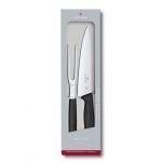 SET ASADO 2 PZS MANGO NEGRO VICTORINOX