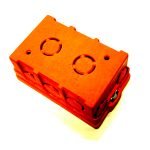 CAJA EMBUTIDA TIPO TICINO NARANJA/GRIS TABIQUE