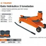 GATA HIDRAULICA CAIMAN 3 TONELADAS GAPA-300 14947 TRUPER