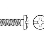 PERNO M4 X 16 CABEZA BINDING ZN