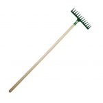 RASTRILLO 12 DIENTES CON MANGO MADERA LIOI