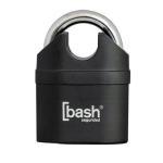 CANDADO CON ALARMA COMERCIAL NEGRO BASH