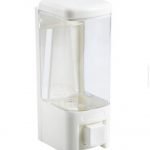 DISPENSADOR JABON PLASTICO SIMPLE BLANCO HC