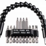 JGO PUNTAS 10PZAS CON EJE  FLEXIBLE KWB