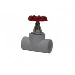 LLAVE PASO PPR METALICA MANILLA ROJA 25 MM