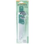 JUEGO de LLAVES HEXAGONALES PUNTA BOLA 9 pcs H06SM