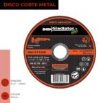 DISCO CORTE 4 1/2' X 0,8mm METAL/INOX DAC 811508
