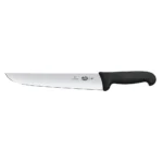 CUCHILLO CARNICERO, HOJA RECTA, MANGO FIBROX NEGRO, 26CM