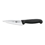 CUCHILLO COCINA, MEDIO GOLPE, MANGO FIBROX NEGRO, 12CM
