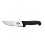 CUCHILLO CARNICERO, HOJA RECTA, MANGO FIBROX NEGRO, 16CM