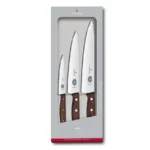 SET ASADO, 3 PZS, MANGO MADERA, (C)