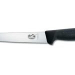 CUCHILLO DESHUESAR Y PICAR, MANGO FIBROX NEGRO, 18CM