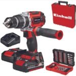TALADRO PERCUTOR INALÁMBRICO |18 V | 60 NM| 13 MM | 2 X 2,0 AH, CARGADOR RÁPIDO + E-BOX + ACCESORIOS EINHELL