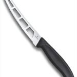 CUCHILLO QUESO, DENT, PUNTA TEN, MANGO NEGRO, 13CM, (B)
