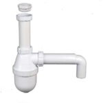 SIFON LAVAPLATO PLASTICO CURVO VINILIT