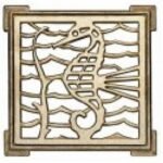 REJILLA PILETA BRONCE CUADRADA CHICA 100MM POLI