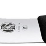 CUCHILLO DESPELLEJAR, TIPO ALEMAN, FIBROX NEGRO, 18CM