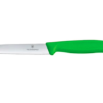 CUCHILLO VERDURA, PUNTIAGUDO, MANGO NYLON VERDE, 10CM