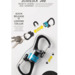 SLIDELOCK® 360° MAGNETIC LOCKING DUAL CARABINER - BLUE