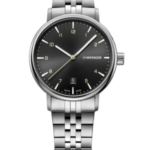 URBAN CLASSIC,ESFERA NEGRA,BRAZALETE ACERO,40MM