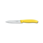 CUCHILLO VERDURA, PUNTIAGUDO, MANGO NYLON AMARILLO, 10CM