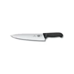 CUCHILLO COCINA, MEDIO GOLPE, MANGO FIBROX NEGRO, 25CM