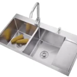 LAVAPLATOS DOBLE DE ACERO INOXIDABLE MODELO DM12050 AMERKIS