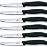 SET CUCHILLO COCINA 6U, DENT, PUNTIAG, NYLON NEGRO, 11CM(C)