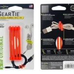 AMARRA DE GOMA GEAR TIE,7,6CM,4PACK,NARANJO