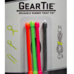 AMARRA DE GOMA GEAR TIE,7,6CM,4PACK,SURTIDO