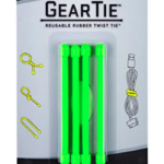 AMARRA DE GOMA GEAR TIE,7,6CM,4PACK,VERDE