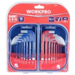 JUEGO DE LLAVES EXAGONALES PLANAS 18 PIEZAS WORKPRO