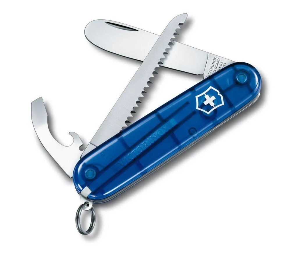 CORTAPLUMAS MY FIRST VX,84MM,9 FUN,AZUL TRANSLUCIDA 2373.T2 VICTORINOX - Imagen 2