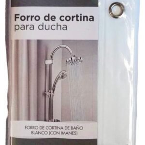 Forro de cortina de baño blanco
