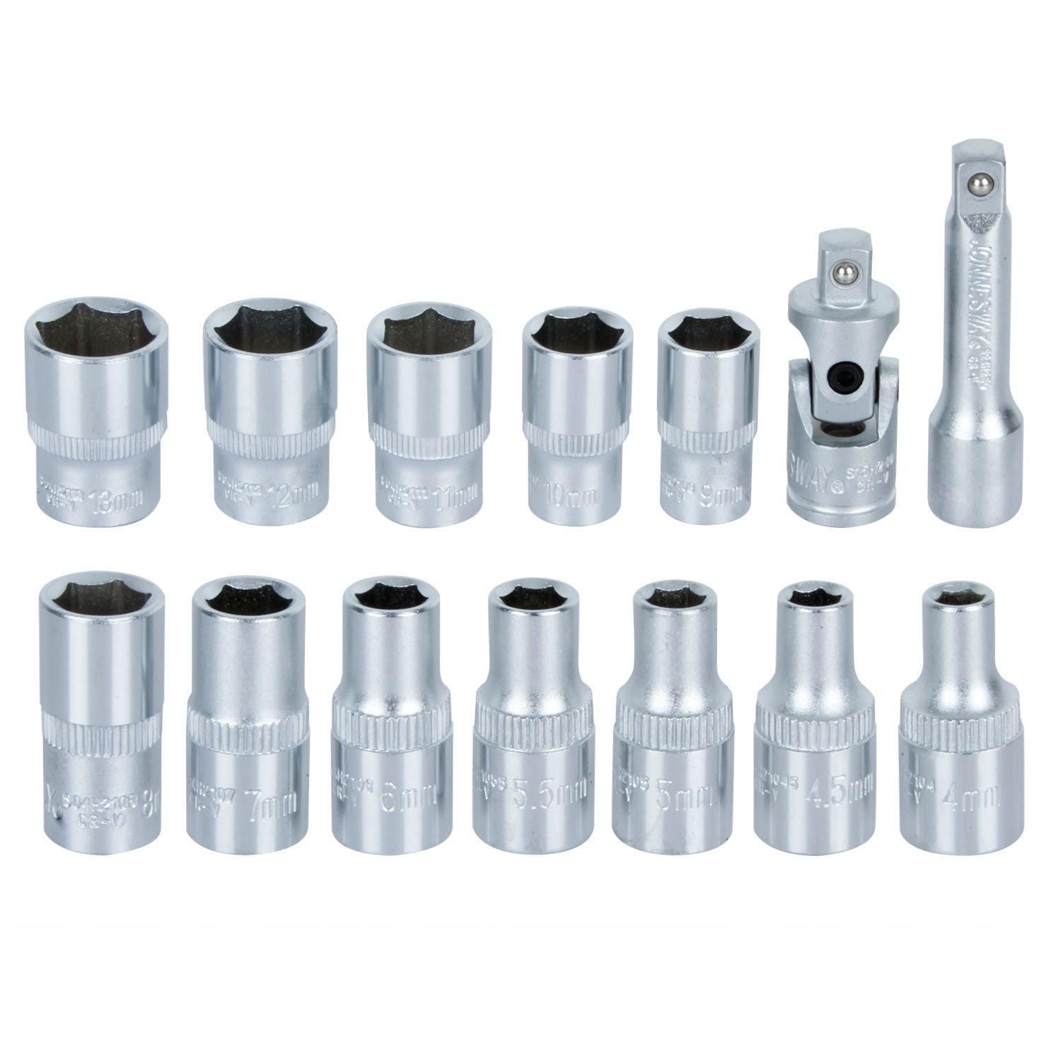 JGO DADOS 1/4' 18 PZS S04H2118S JONNESWAY - Imagen 2
