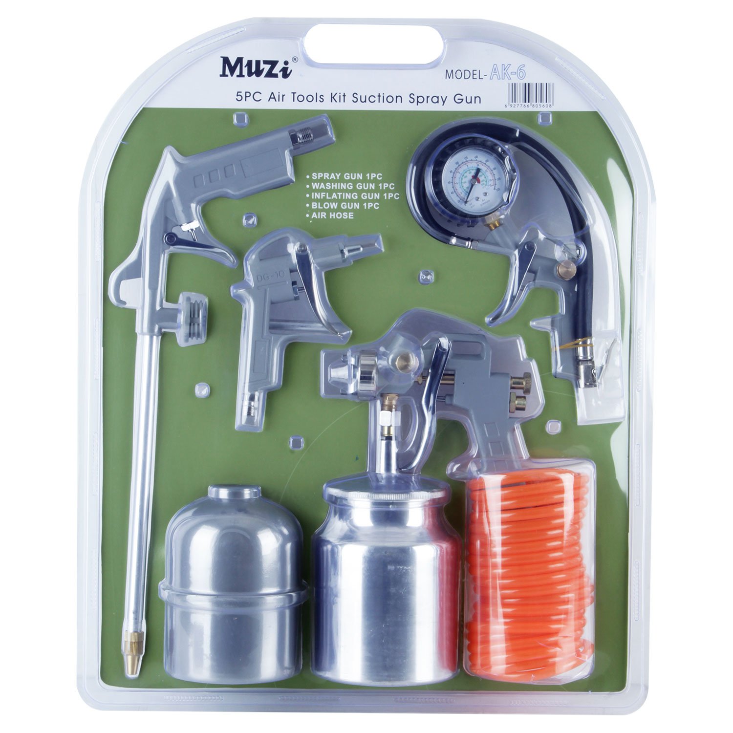 Kit compresor 5 pzas para pintar k-6/ak-1 muzzi