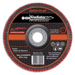 Disco traslapado ox.aluminio g40 fierro mad.(cafe)