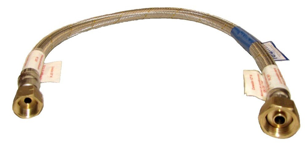 Flexible gas regulador 3/8′ -izq x 1/2′ 60 cms certificado taumm