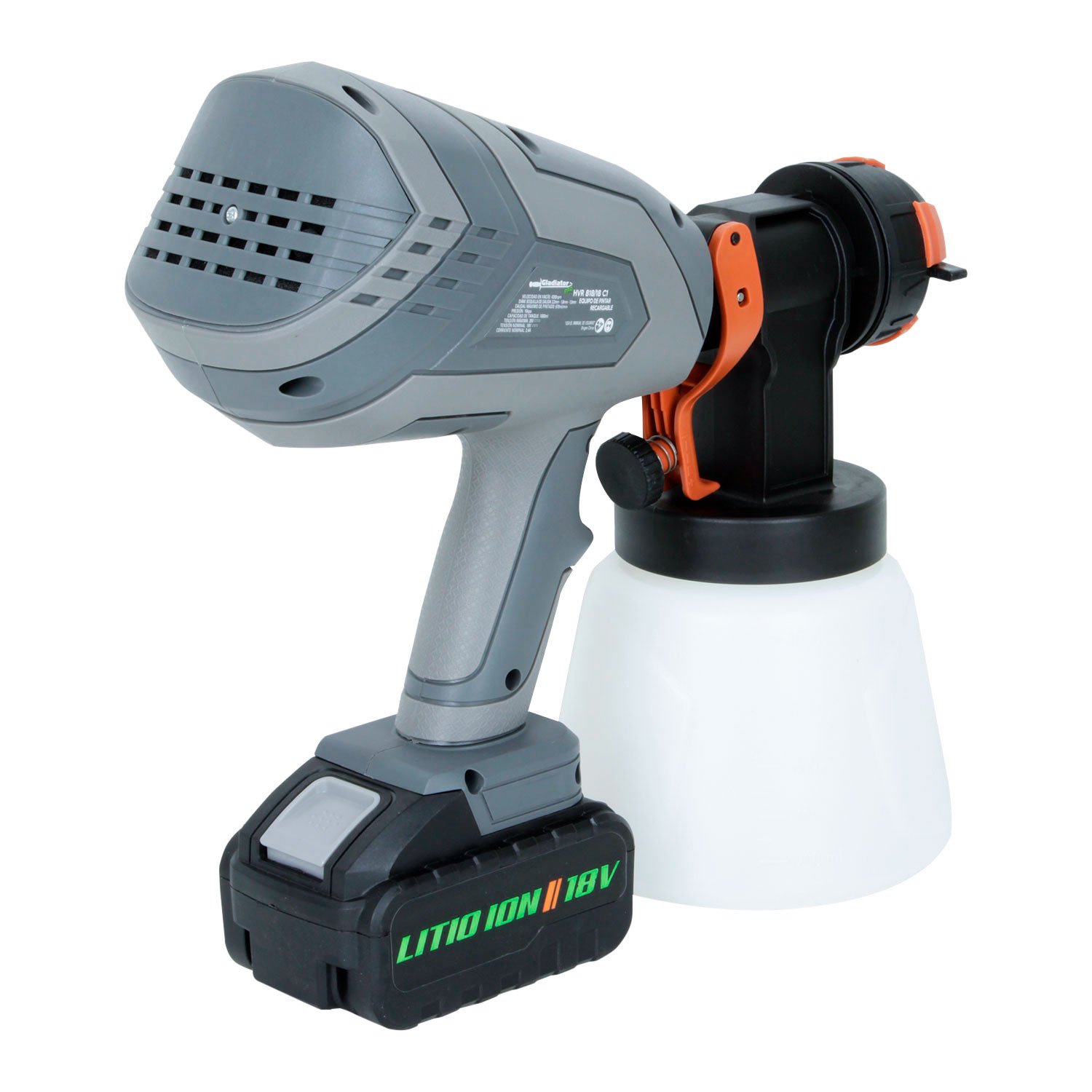 PISTOLA PINTAR 18V 1LT INALAMBRICO HVR 818/18 C1 GLADIATOR - Imagen 5