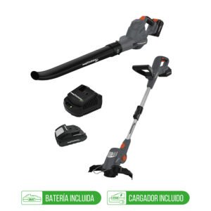 Orilladora kit soplador inalambricos 18v 1bat gladiator