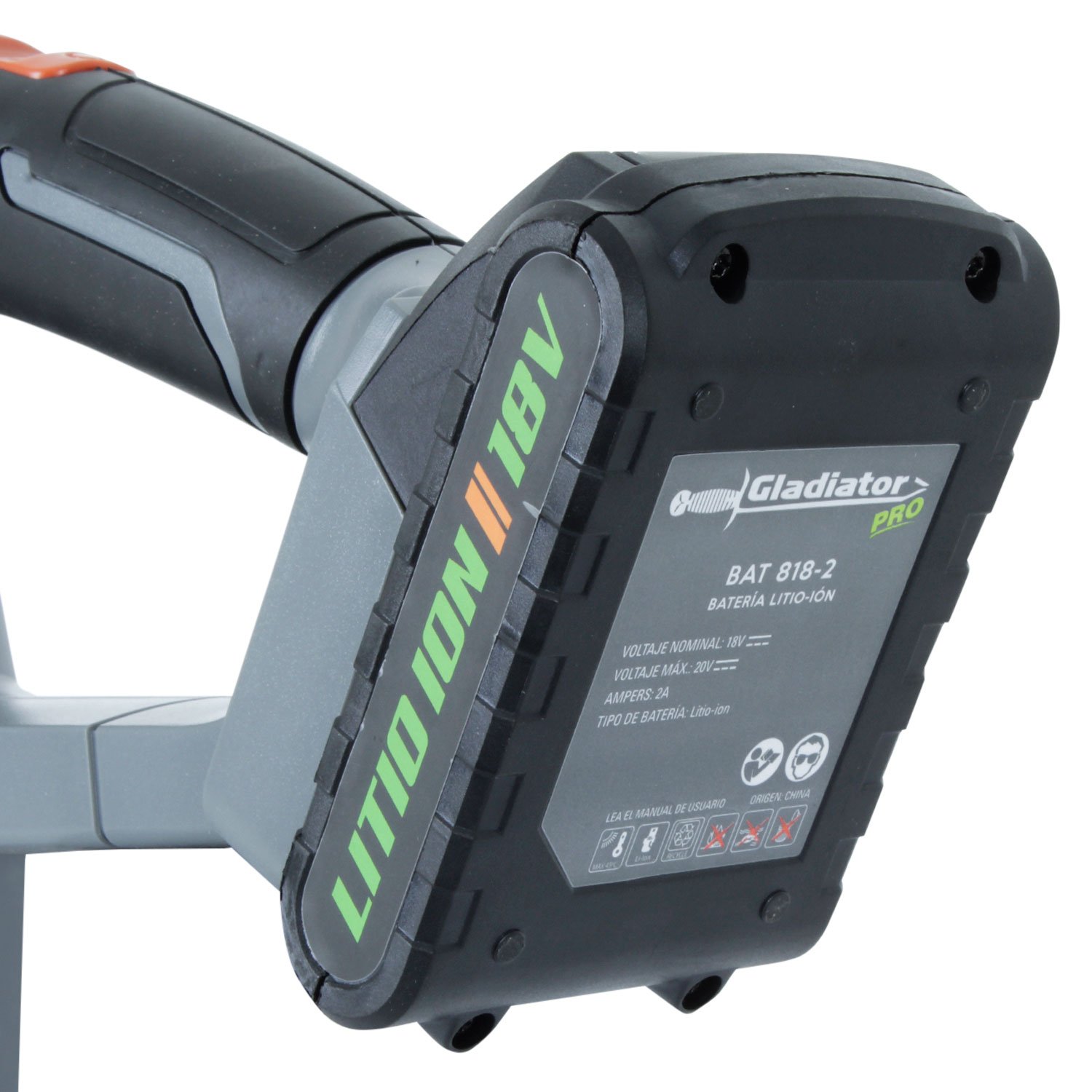 ORILLADORA KIT SOPLADOR INALAMBRICOS 18V 1BAT GLADIATOR - Imagen 5