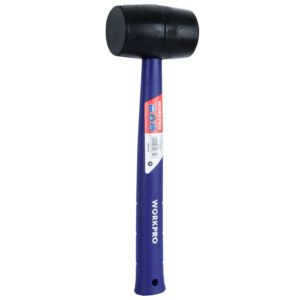 Maceta goma 16 oz negro m/ plastico workpro