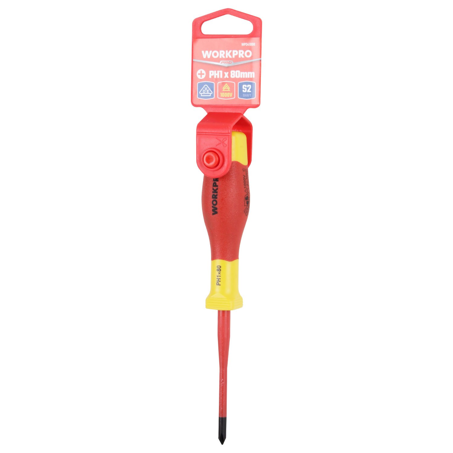 DESTORNILLADOR PHILLIPS AISLADO PH1X80MM WORKPRO - Imagen 4