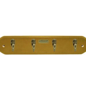 PERCHAS CHICA 4 GANCHOS CON BASE MADERA