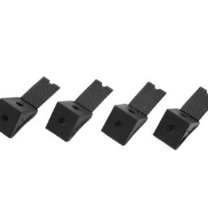 Soporte repisa plastico c/tapa tipo escuadra cafe