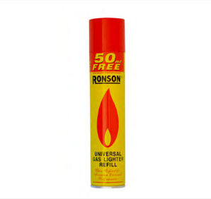 Gas ronson 300 ml recarga encendedor (butano)