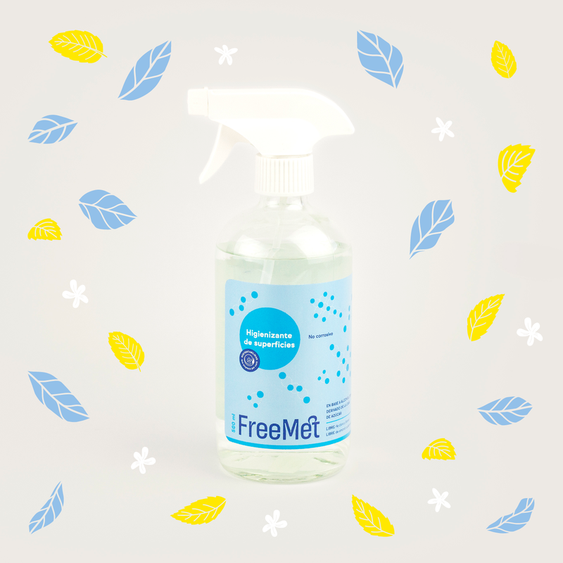 Alcohol higienizante 70% 500ml freemet